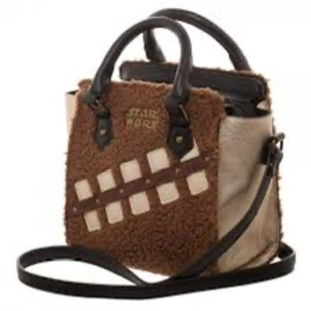 Bioworld Star Wars Chewie & Porg Sherpa Handbag